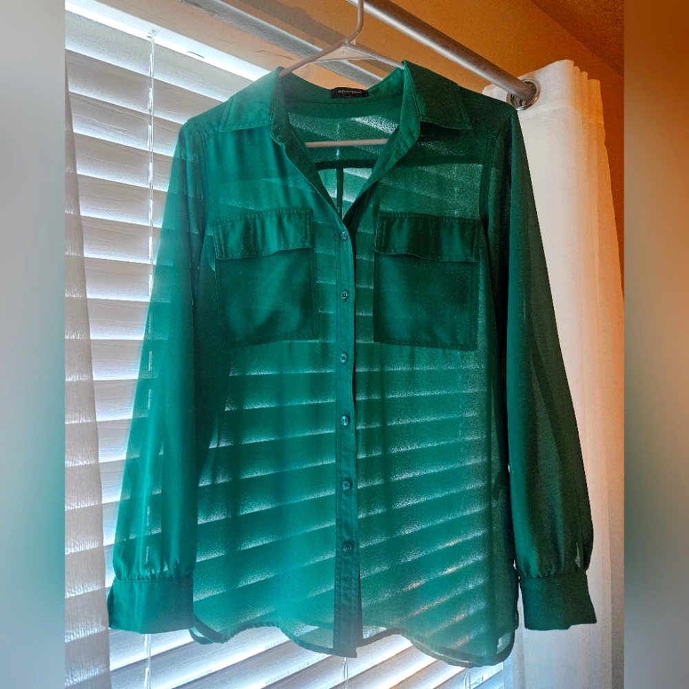 Green Oversized Blouse